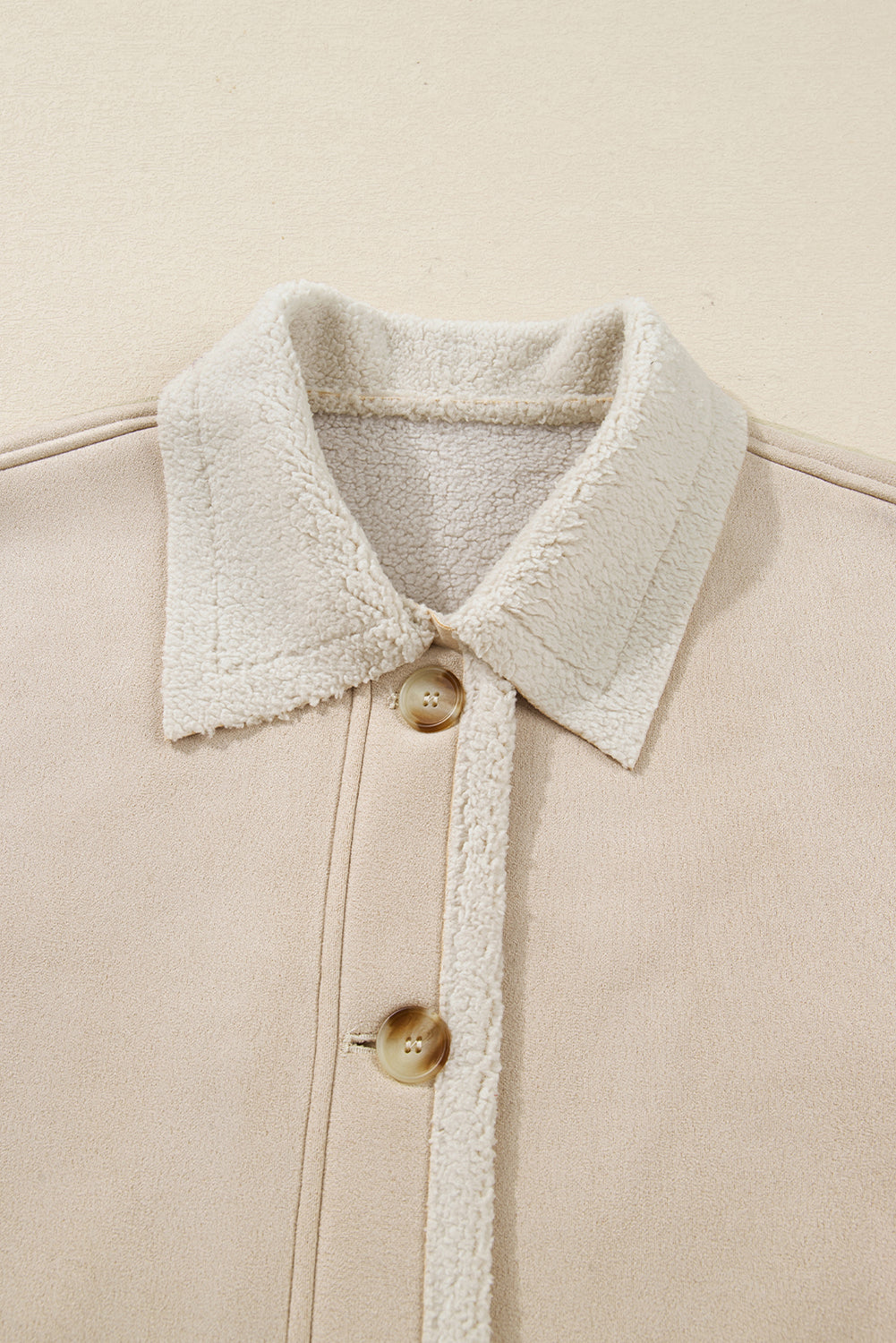 Luxurious Suede Sherpa Lined Jacket