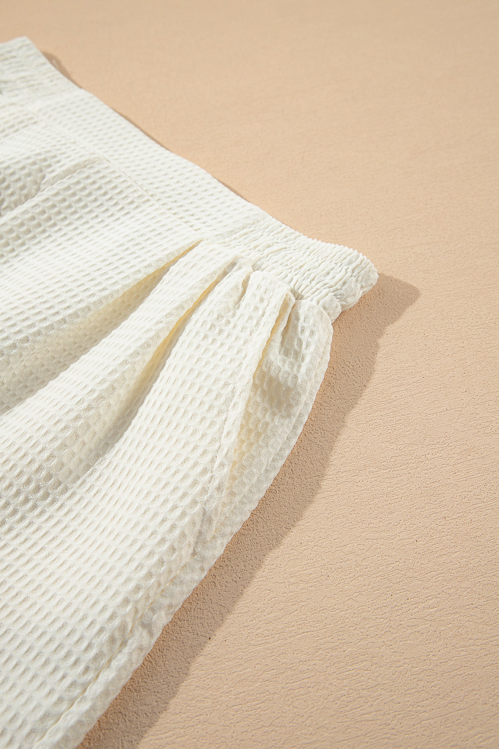 Ricrac Hem Waffle Textured Shorts — The Glam Cat