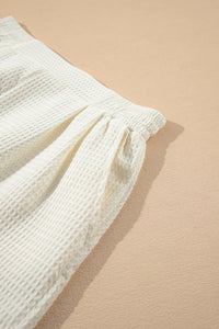 Ricrac Hem Waffle Textured Shorts — The Glam Cat