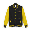 The Glam Cat Embroidered Vintage Varsity Bomber Jacket