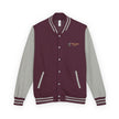 The Glam Cat Embroidered Vintage Varsity Bomber Jacket