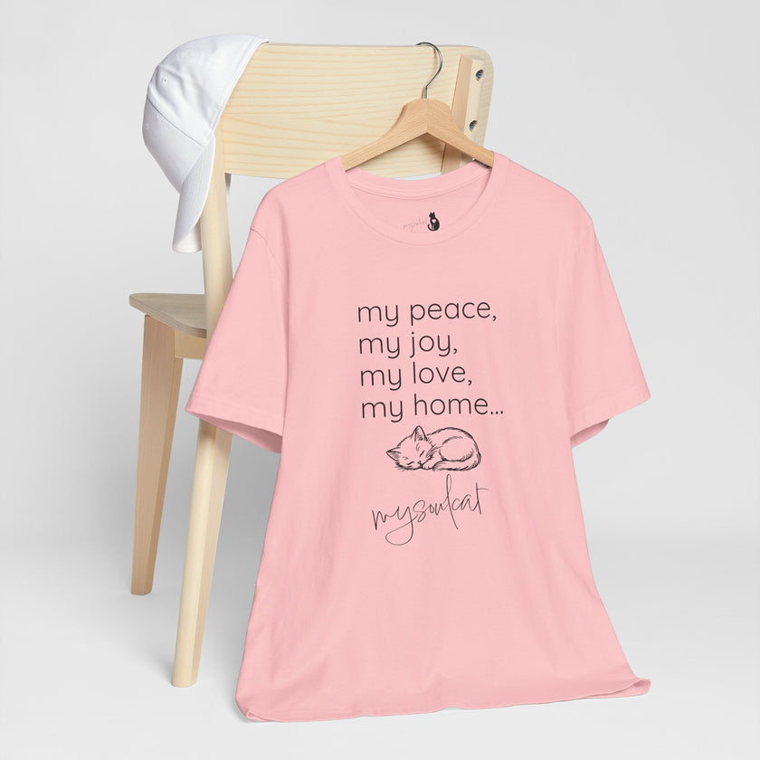 MySoulCat — “my peace, my joy, my love, my home... mysoulcat” Unisex Tee