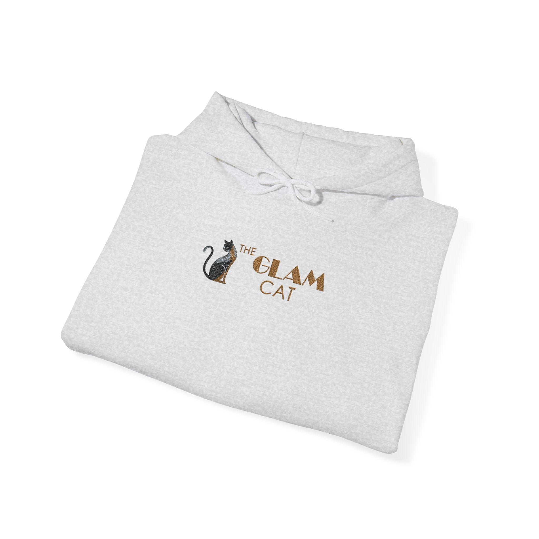 The Glam Cat Designer Embroidered Hoodie – Cozy Streetwear for Cat Lovers