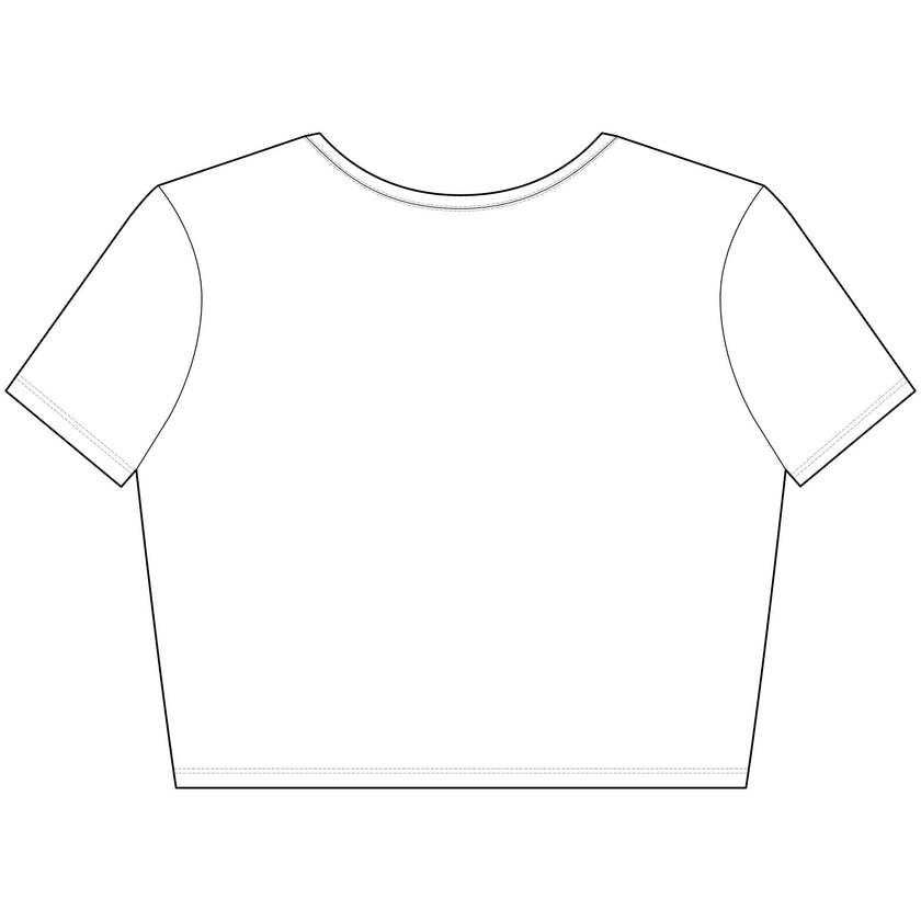 ‘In My Defense I Ran Out of Coffee’ Retro Cat Graphic Cropped Tee