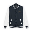 The Glam Cat Embroidered Vintage Varsity Bomber Jacket