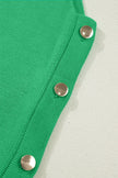 Button-Side Sleeveless Knit Sweater
