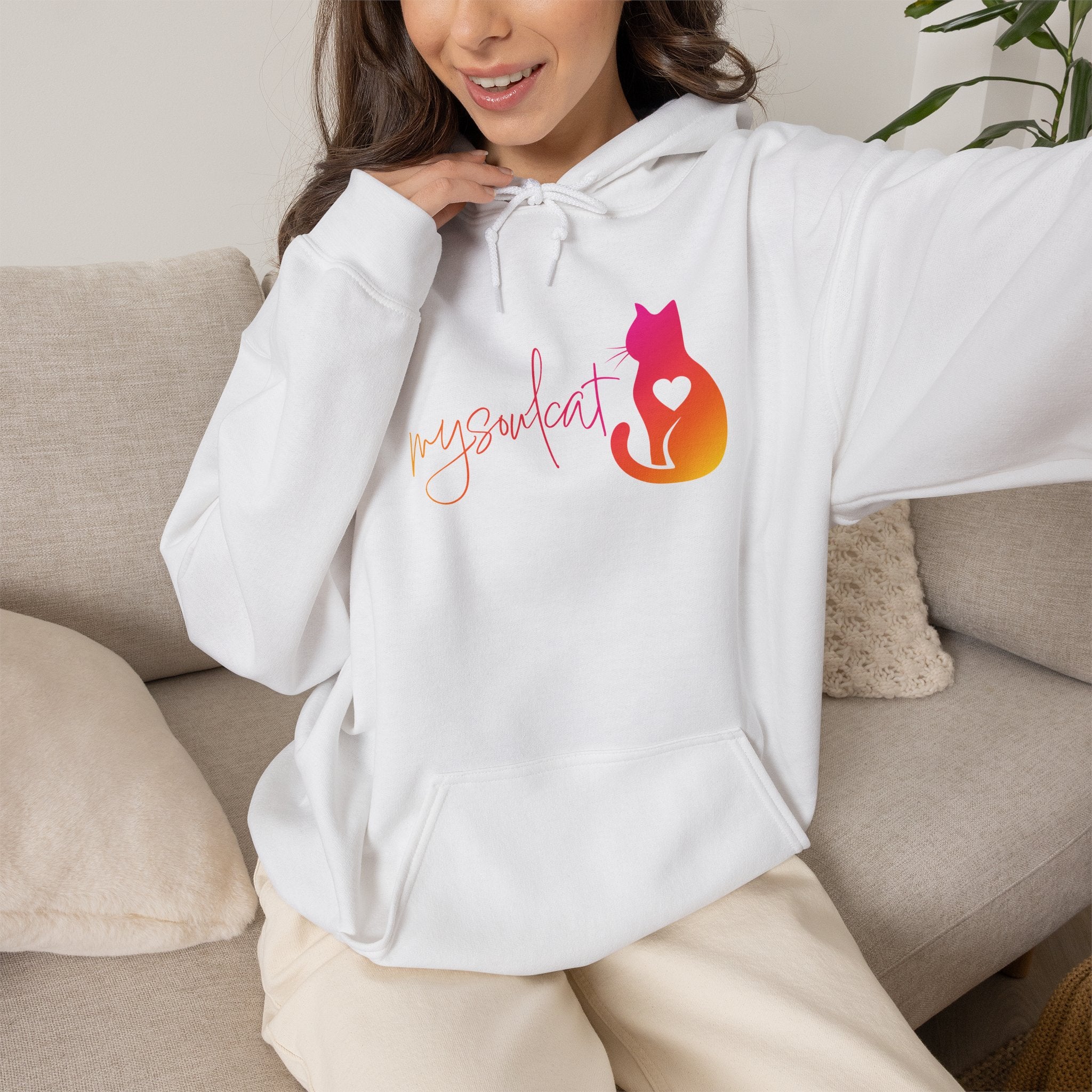 MySoulCat Cozy Unisex Pullover Hoodie — Sunset