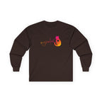 MySoulCat Sunset unisex long-sleeve tee with warm gradient cat design