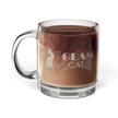 The Glam Cat Engraved Designer Glass Coffee Mug — 12.25 oz