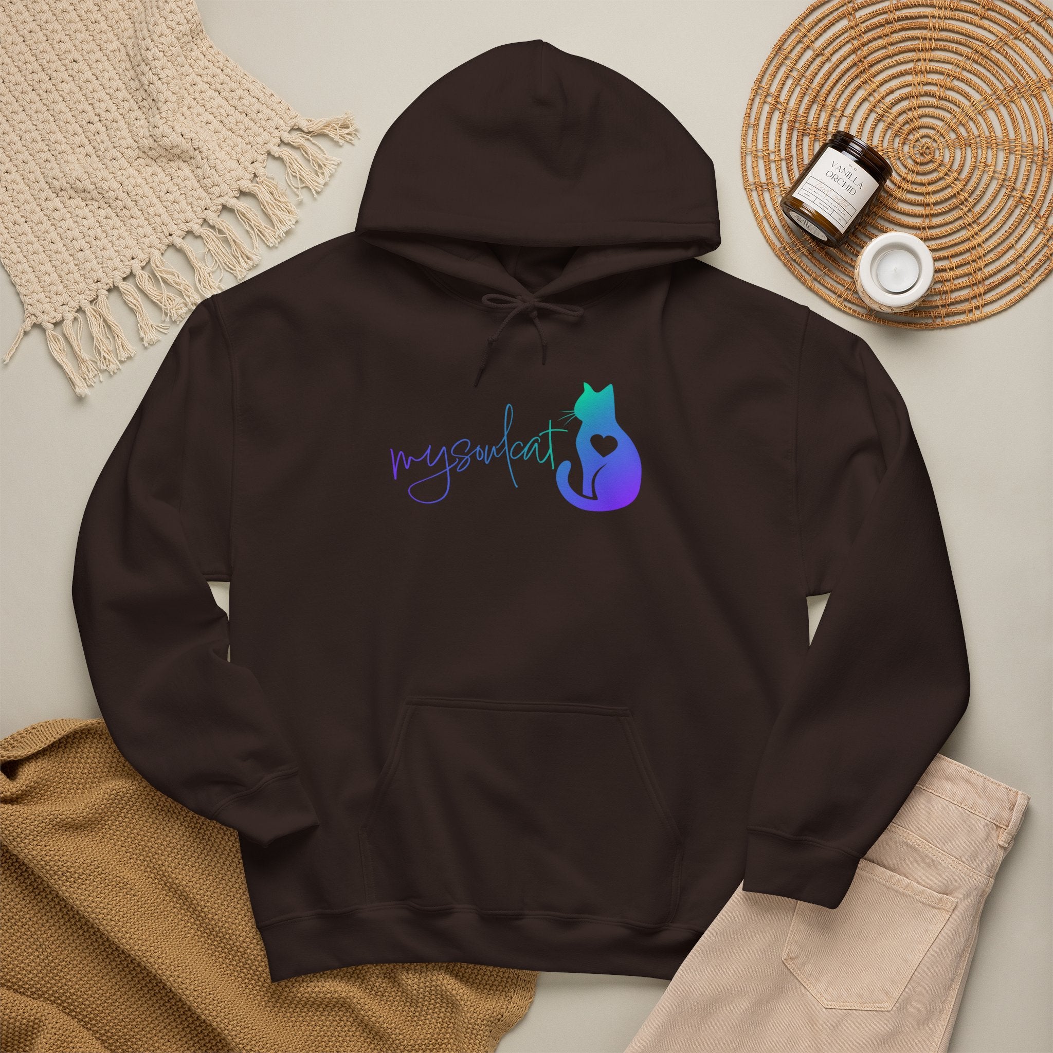 MySoulCat Cozy Unisex Pullover Hoodie — Aurora