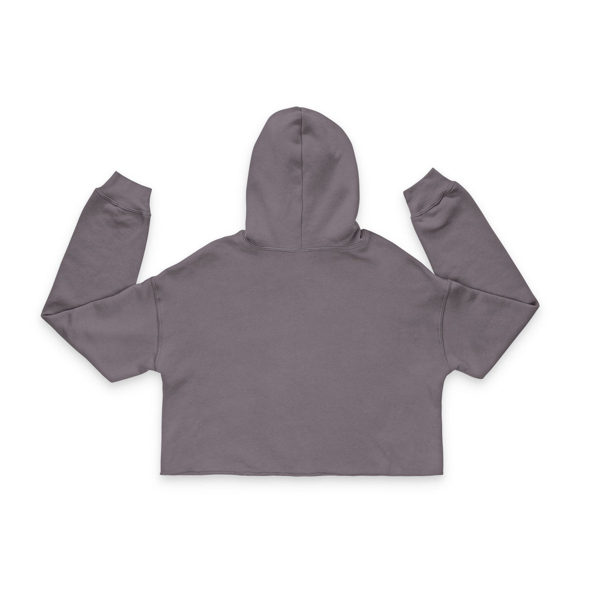 The Glam Cat raw hem cropped hoodie with branded chest artwork
