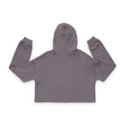 The Glam Cat raw hem cropped hoodie with branded chest artwork