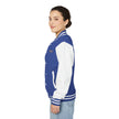 The Glam Cat Embroidered Vintage Varsity Bomber Jacket