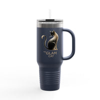 The Glam Cat stainless steel tumbler