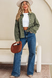 Timeless Denim Button-Up Collared Jacket