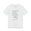 MySoulCat — “my peace, my joy, my love, my home... mysoulcat” Unisex Tee