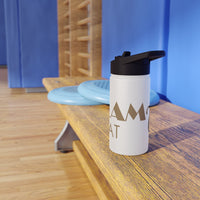 The Glam Cat motif stainless steel water bottle