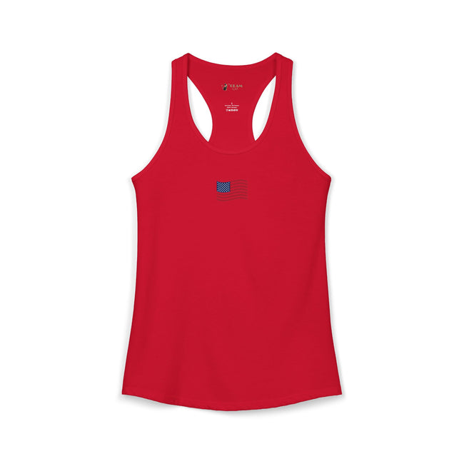 Coastal Americana Flag Women's Racerback Tank