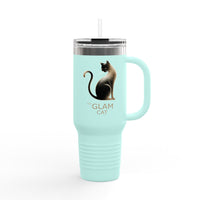 The Glam Cat stainless steel tumbler