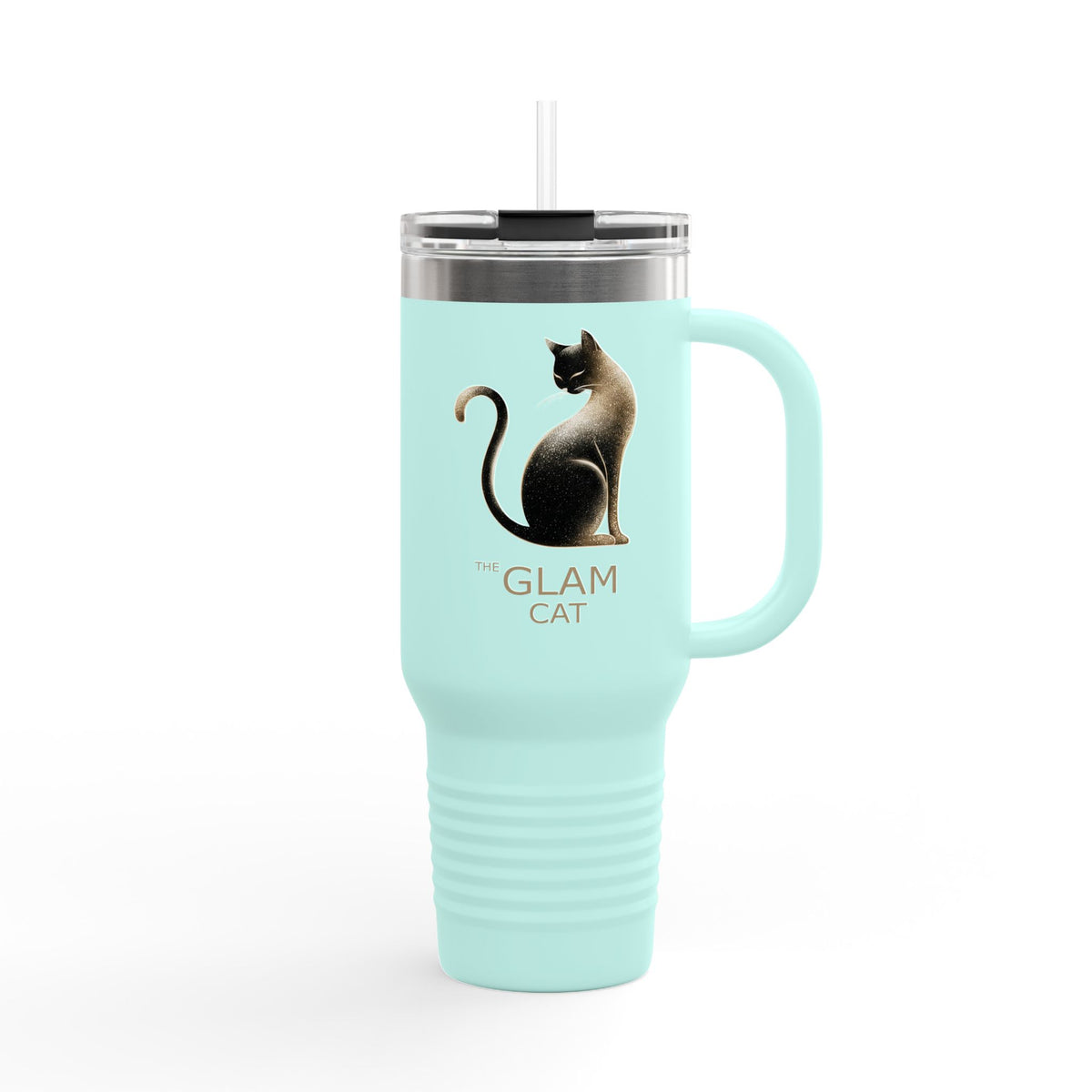The Glam Cat stainless steel tumbler