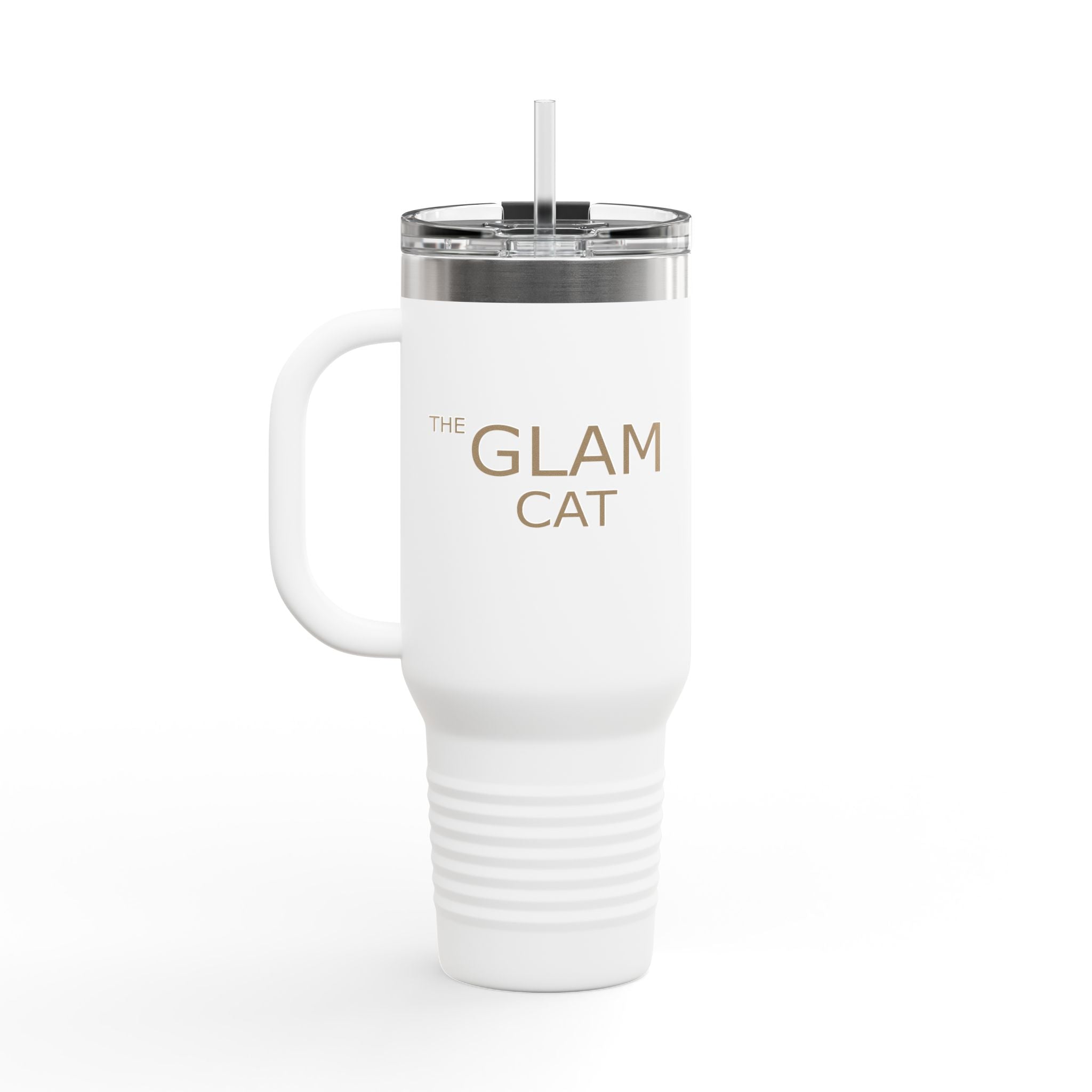 The Glam Cat Designer Stainless Steel Tumbler 40oz Insulated Travel Mug