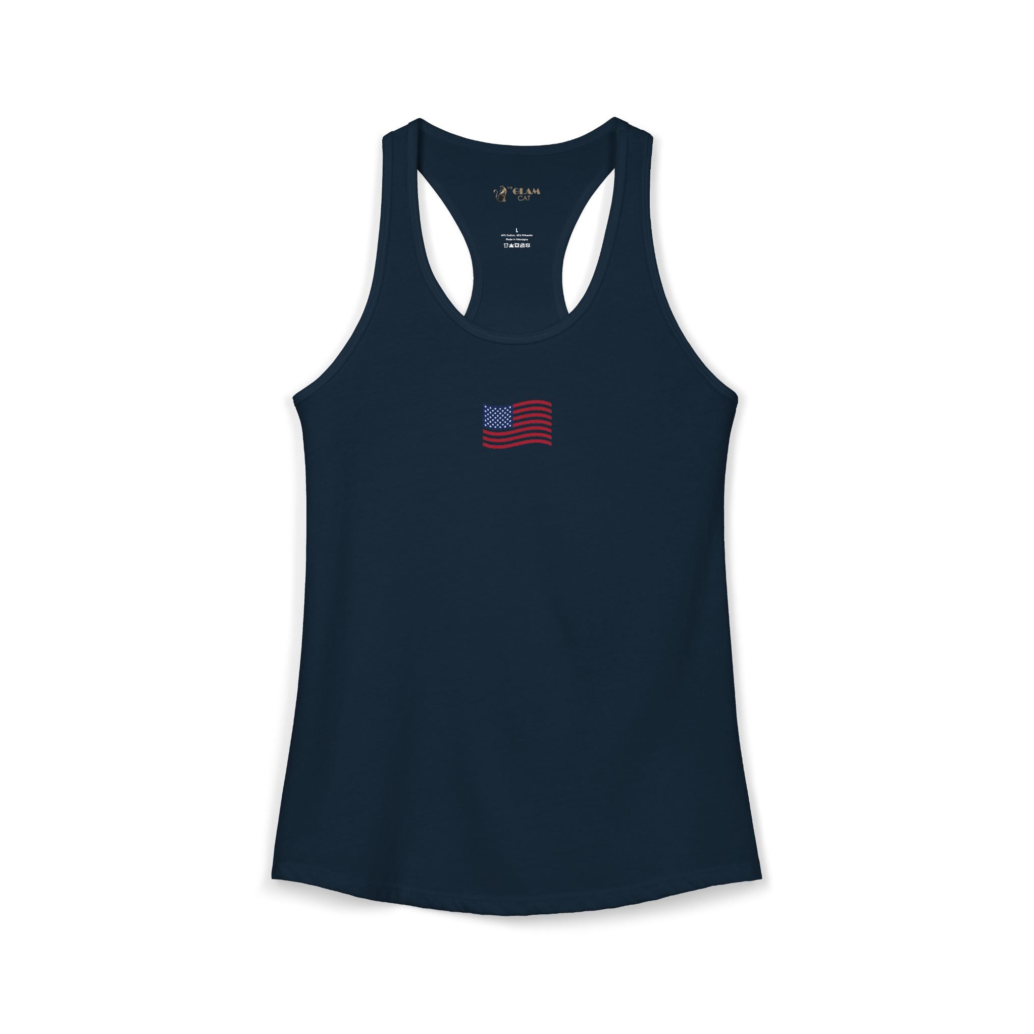 Coastal Americana Flag Women's Racerback Tank