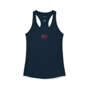 Coastal Americana Flag Women's Racerback Tank