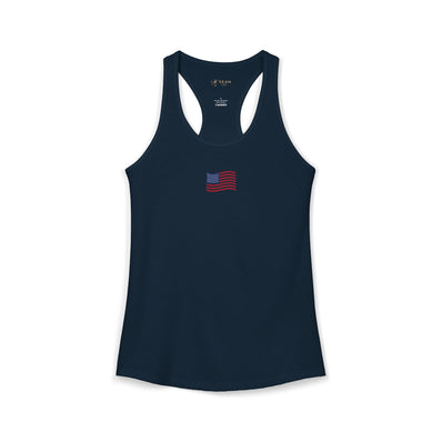 Coastal Americana Flag Women's Racerback Tank