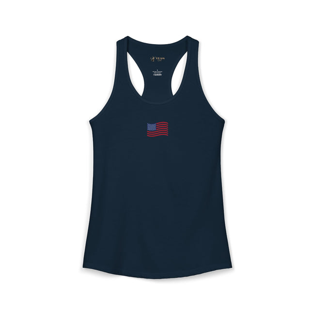 Coastal Americana Flag Women's Racerback Tank