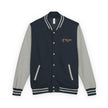 The Glam Cat Embroidered Vintage Varsity Bomber Jacket