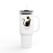 The Glam Cat Designer Stainless Steel Tumbler 40oz Insulated Travel Mug