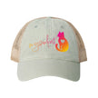 MySoulCat Washed Mesh-Back Cap — Sunset
