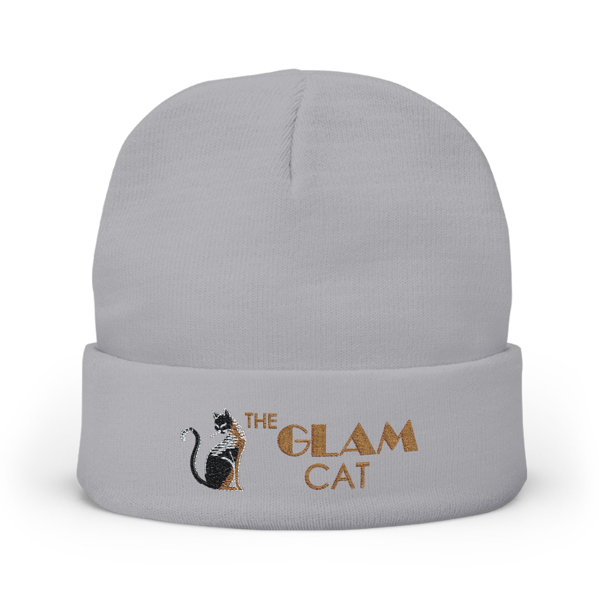 The Glam Cat Designer Embroidered Luxe Beanie