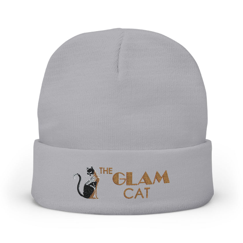 The Glam Cat Designer Embroidered Luxe Beanie