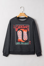 Cowboy Queen Drop Shoulder Sweatshirt — The Glam Cat