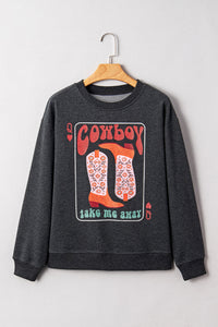 Cowboy Queen Drop Shoulder Sweatshirt — The Glam Cat