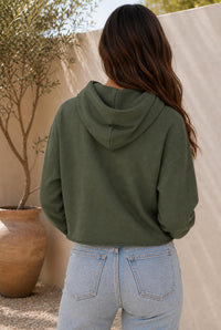 The Glam Cat Designer Raw Hem Cropped Hoodie — The Glam Cat