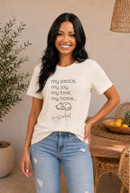 MySoulCat — “my peace, my joy, my love, my home... mysoulcat” Unisex Tee — The Glam Cat