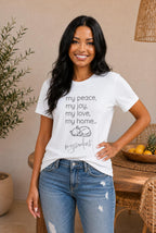 MySoulCat — “my peace, my joy, my love, my home... mysoulcat” Unisex Tee — The Glam Cat