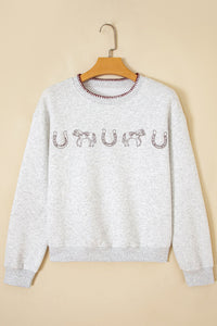 Western Embroidered Graphic Sweatshirt
