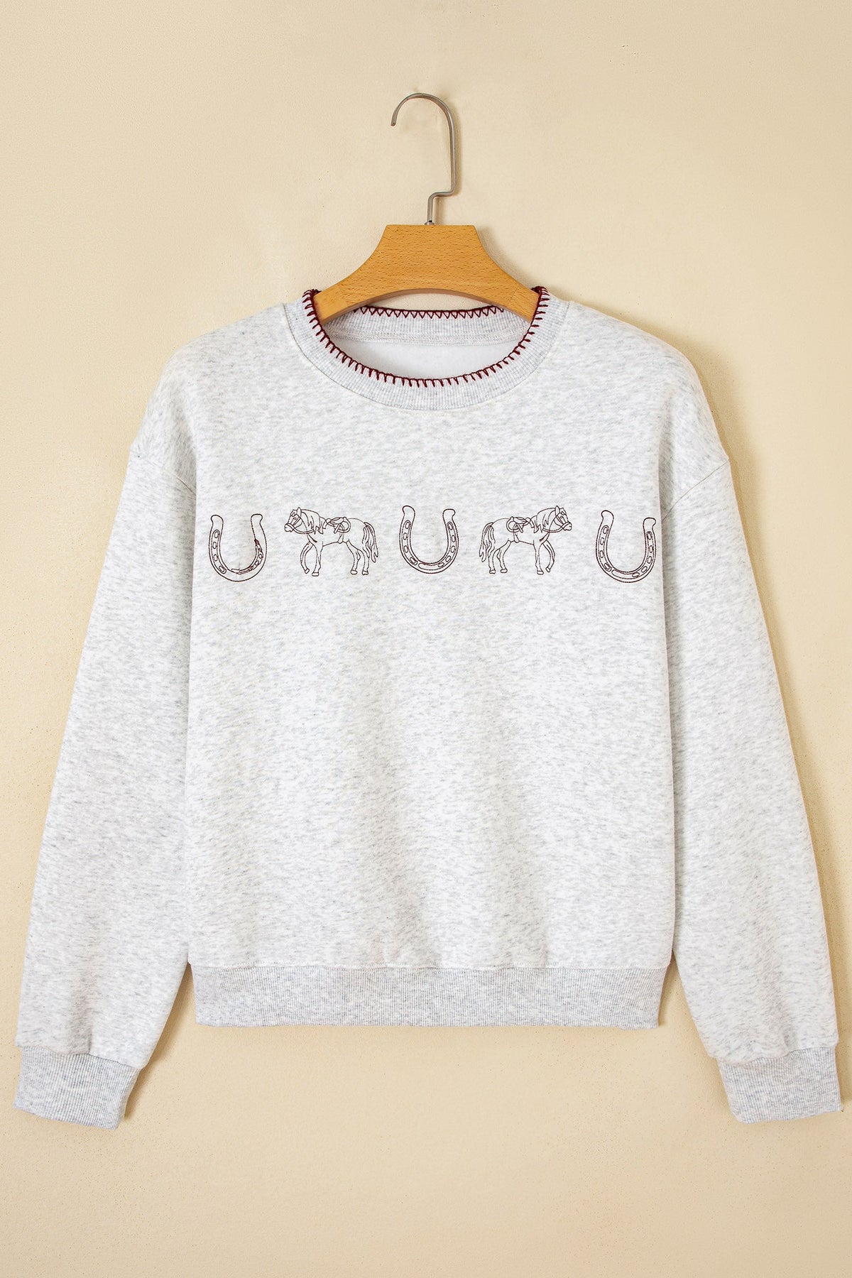 Western Embroidered Graphic Sweatshirt