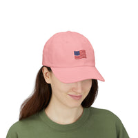Refined Americana Embroidered Flag Cap