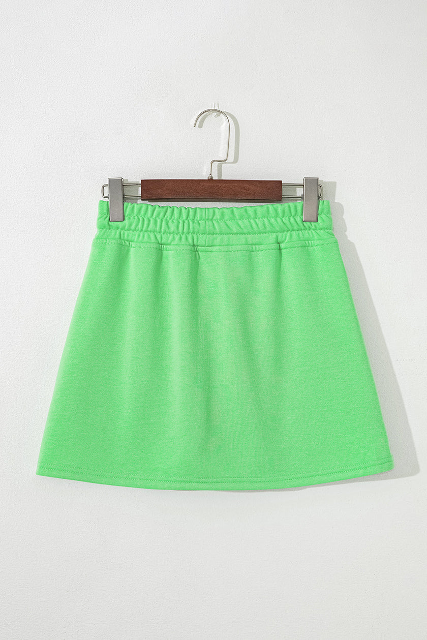 Essential French Terry Drawstring Mini Skort