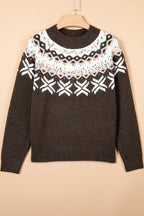 Holiday Geometric Fair Isle Raglan Sweater - additional product view