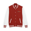 The Glam Cat Embroidered Vintage Varsity Bomber Jacket
