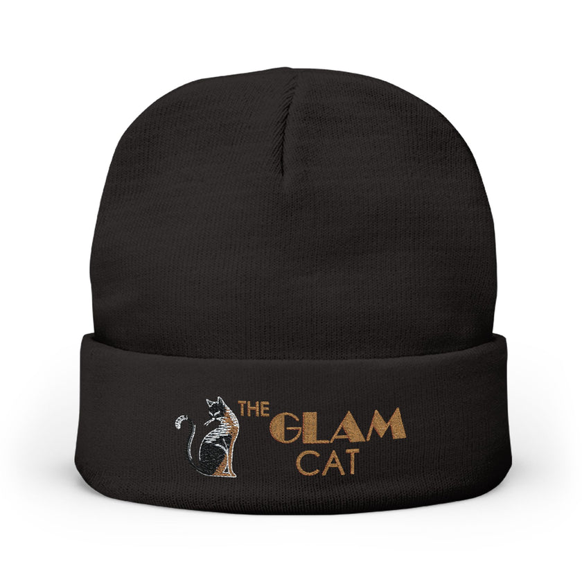 The Glam Cat Designer Embroidered Luxe Beanie