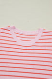 Stripe Textured Knit Sleeveless Sweater Top