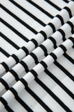 Stripe Cap Sleeve Henley Top & Shorts Set