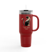 The Glam Cat stainless steel tumbler