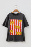 Cheetah Stripe Retro Tee